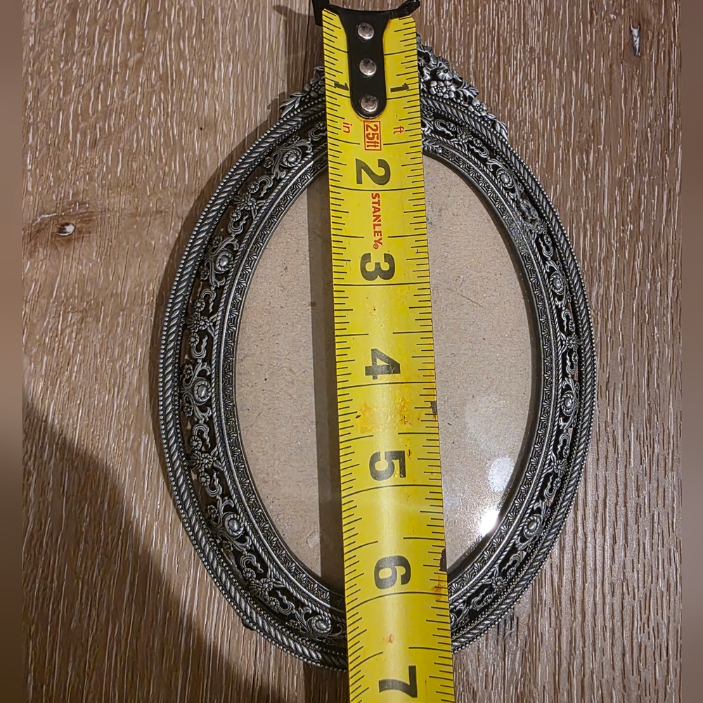 Ornate Silver Oval Photo Frame - Picture 2 of 3